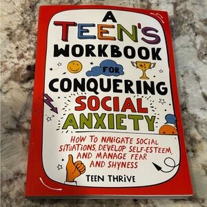 Thrive Red & Multicolor Teen's Workbook for Social Confidence